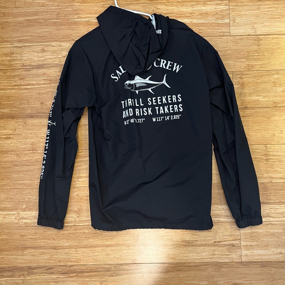 Salty Crew button down jacket. Windbreaker material.